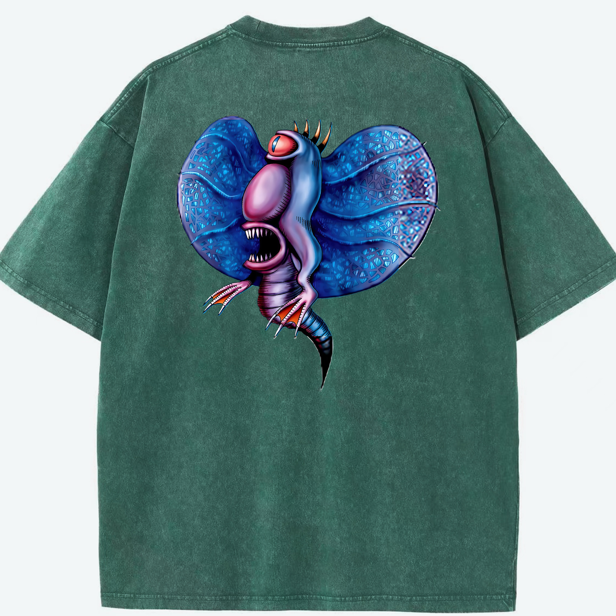 （画像用） 遊☆戯☆王 Yu-Gi-Oh! 綿100% ヴィンテージ風 半袖Tシャツ（背面プリント）